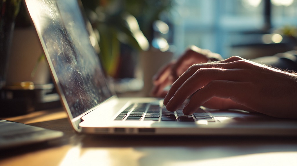 Kucanje biografije na laptopu